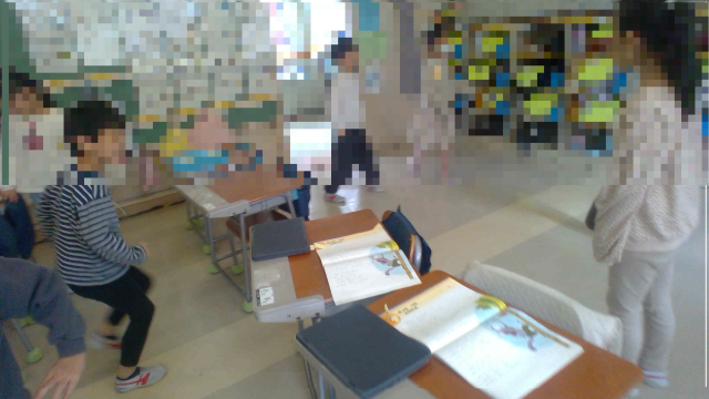 おおかみさんとうさぎさんでの役割演技の様子