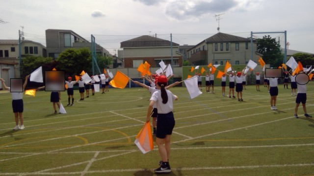 表現連取の様子