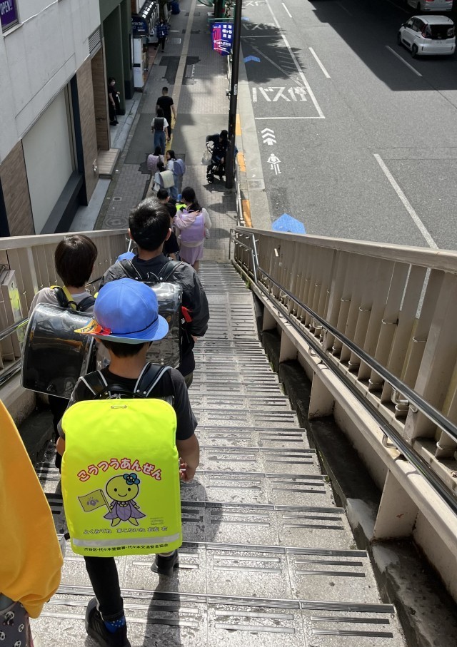 避難訓練・地区別一斉下校②