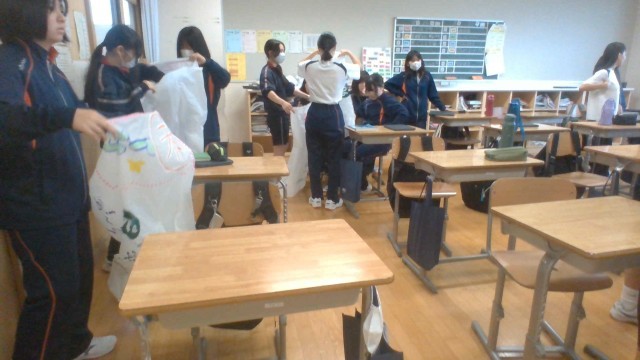 ”一目でわかる”仕分け用の復路づくりです。