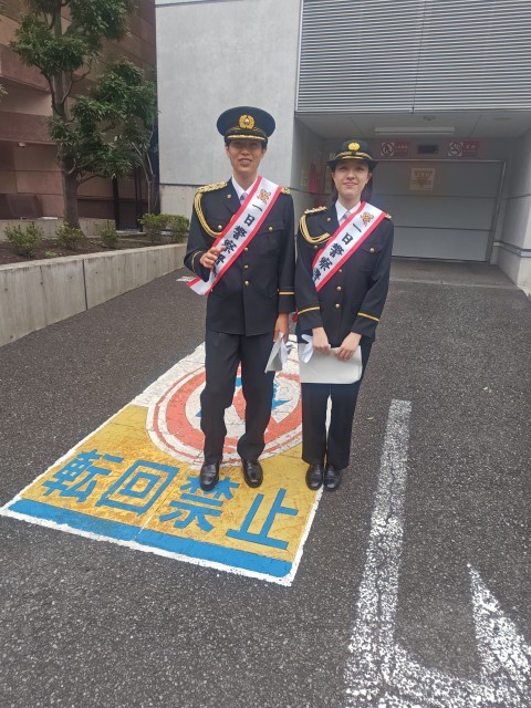 式典前の緊張した面持ち